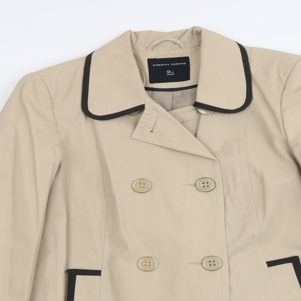Womens UK Size 12 Dorothy Perkins Beige Jacket