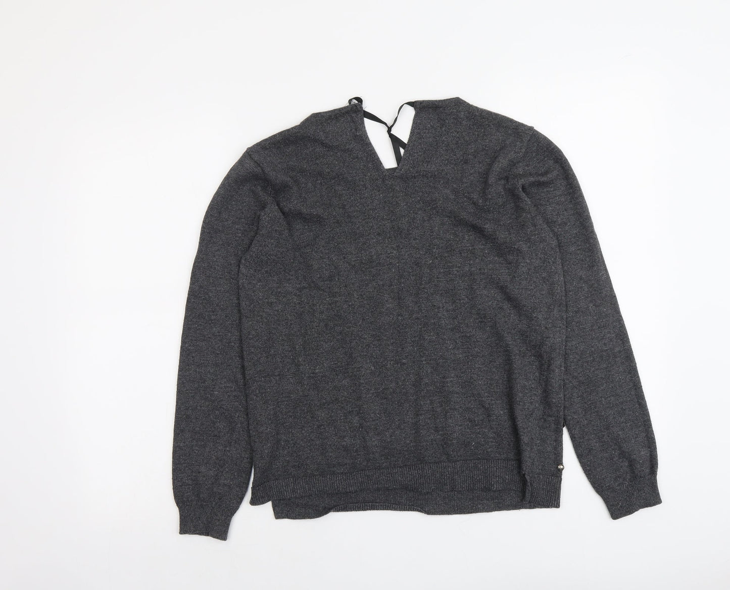 Womens UK Size 12 Papaya Grey Pullover Jumper