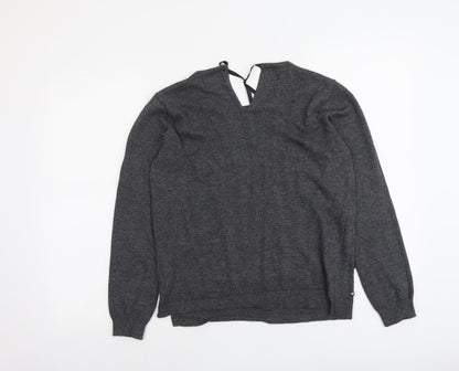 Womens UK Size 12 Papaya Grey Pullover Jumper