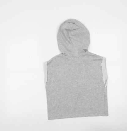 H&M Womens Grey Cotton Pullover Hoodie Size XS Pullover
