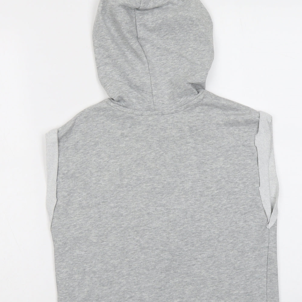 H&M Womens Grey Cotton Pullover Hoodie Size XS Pullover