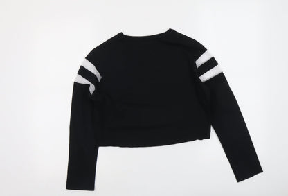 Candy Couture Girls Black Cotton Pullover Sweatshirt Size 11 Years Pullover - Girls Road Trip West Coast