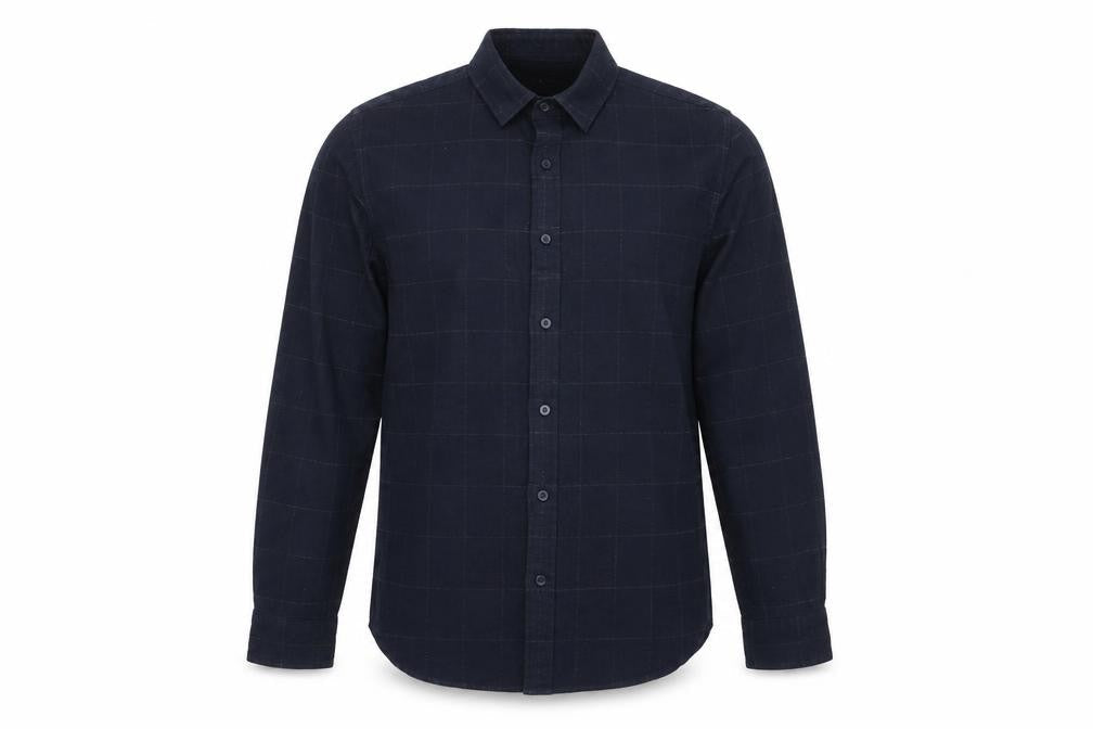 Mens UK Size M Nigel Hall Blue  Button-Up Long Sleeve Casual Shirt
