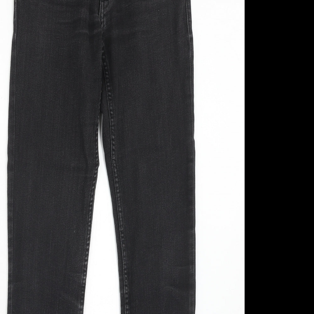 Womens UK Size 27 in Preworn Regular Fit Skinny Black Jeans