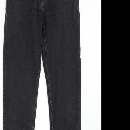 Womens UK Size 27 in Preworn Regular Fit Skinny Black Jeans