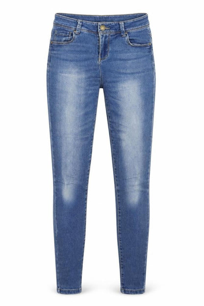 Womens UK Size 8 Denim&co Regular Fit Skinny Blue Jeans