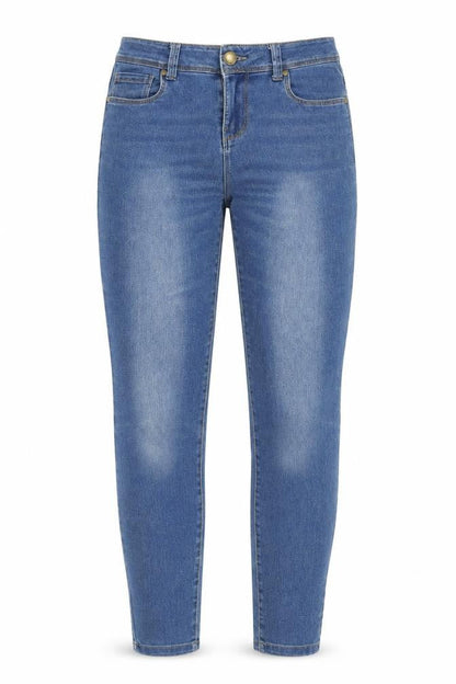Womens UK Size 8 Denim & Co. Regular Fit Straight Blue Jeans