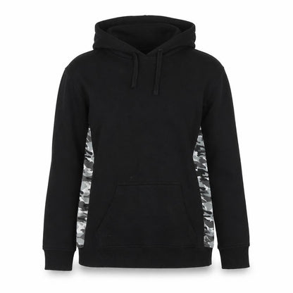 Fluid Womens Black Cotton Pullover Hoodie Size 10 Pullover