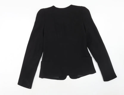 Forever Unique Womens Black Polyester Jacket Suit Jacket Size 12