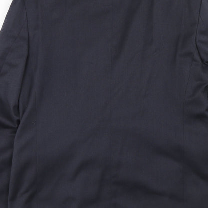 Wilson Mens Blue Polyester Jacket Suit Jacket Size 40 Regular