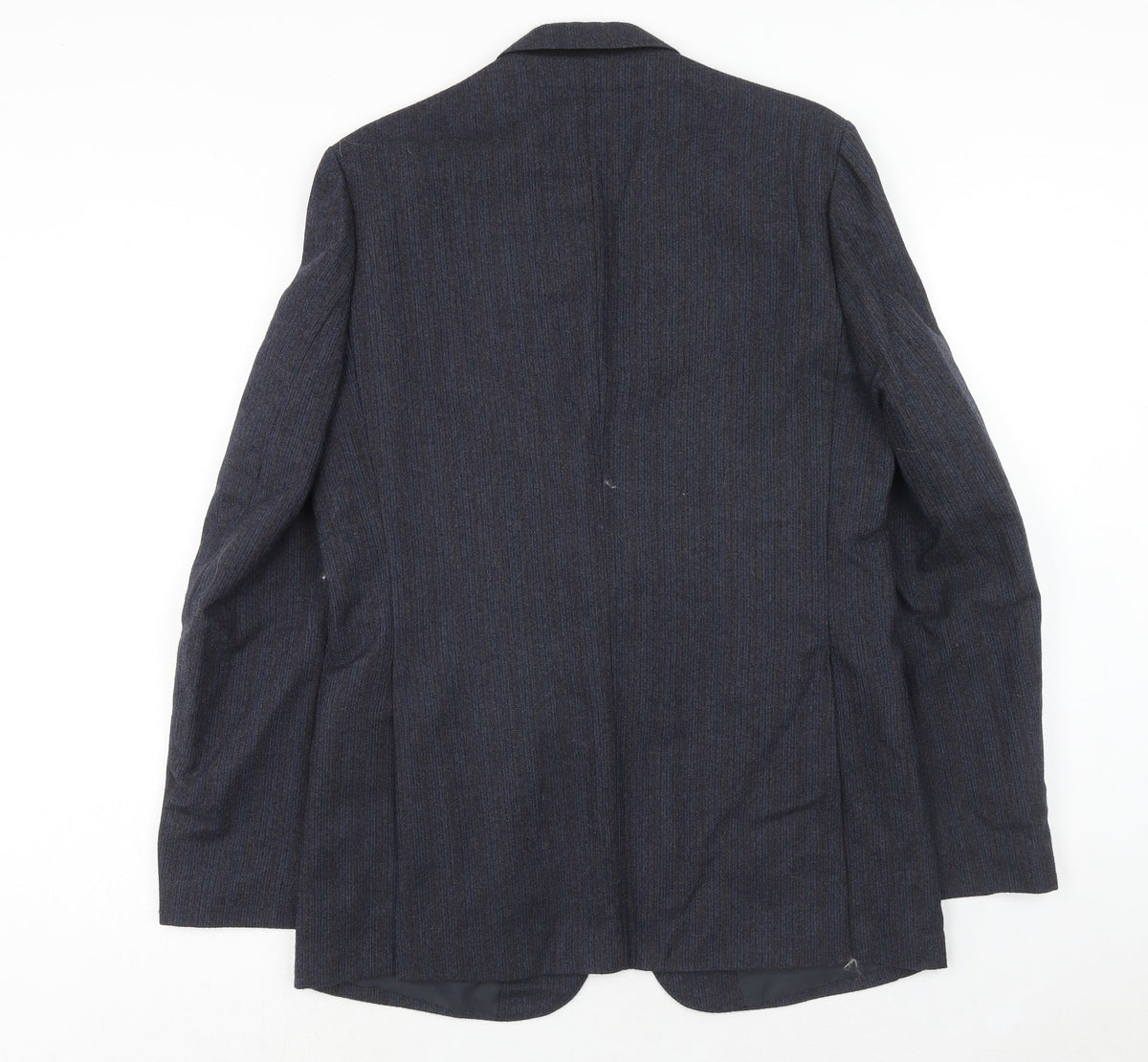 Guy Warwick Mens Blue Striped Wool Jacket Suit Jacket Size 40 Regular
