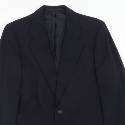 Bradley knipe Mens Blue Wool Jacket Suit Jacket Size 36 Regular