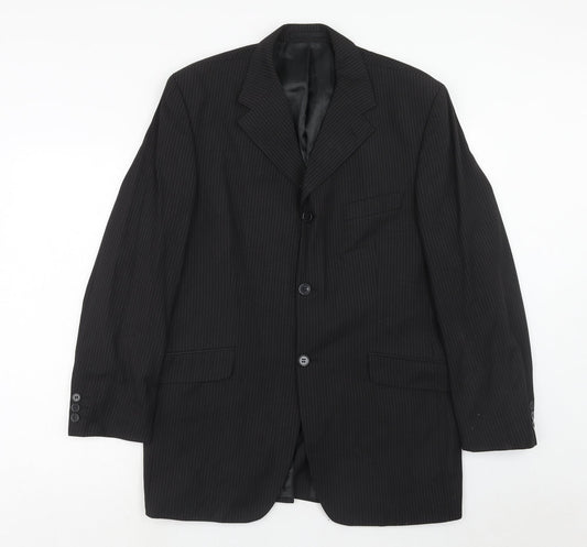 Mens UK Size 40 Gibson Regular Black Suit Jacket