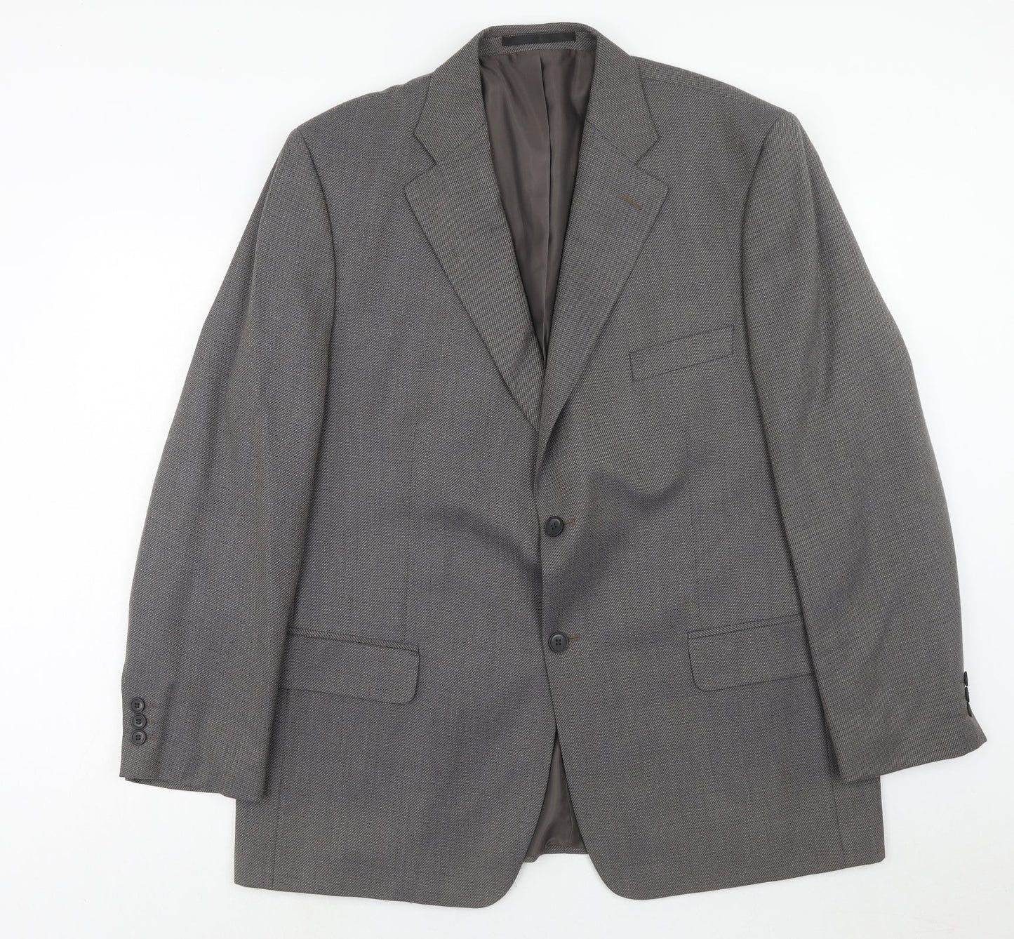 Mens UK Size 46 Simon Taylor Regular Grey Suit Jacket