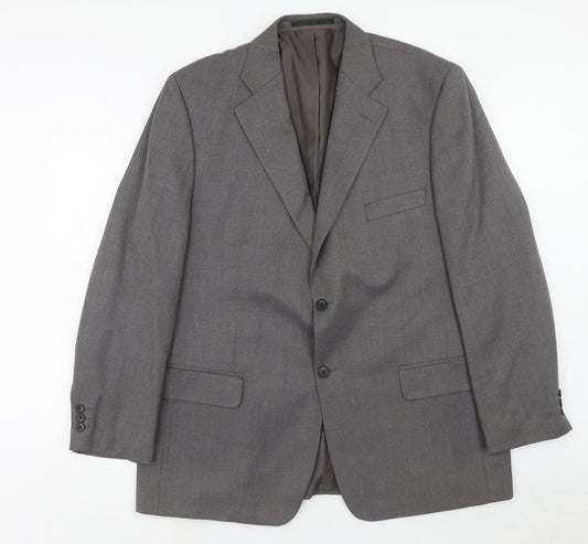 Mens UK Size 46 Simon Taylor Regular Grey Suit Jacket