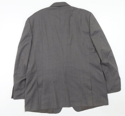 Mens UK Size 46 Simon Taylor Regular Grey Suit Jacket