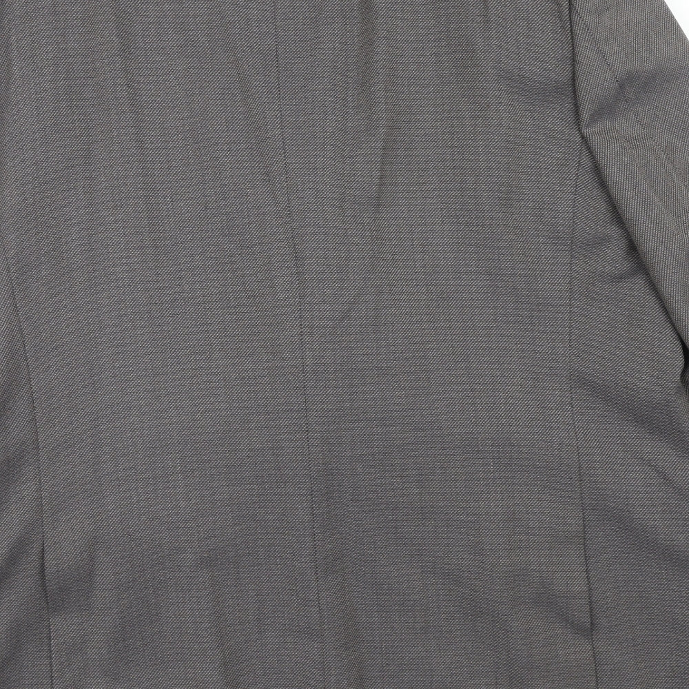Mens UK Size 46 Simon Taylor Regular Grey Suit Jacket