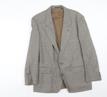 Mens UK Size 40 Classic Regular Brown Suit Jacket