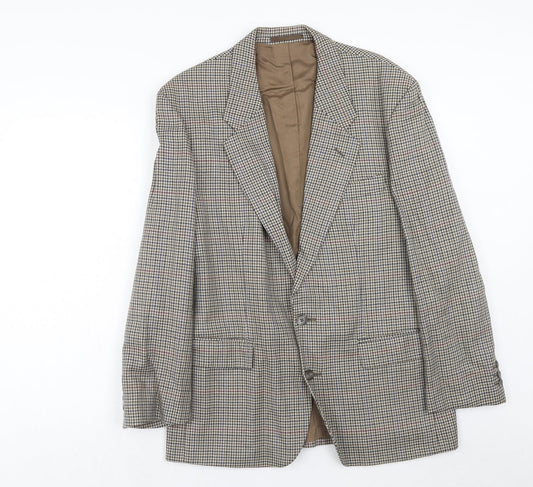Mens UK Size 40 Classic Regular Brown Suit Jacket