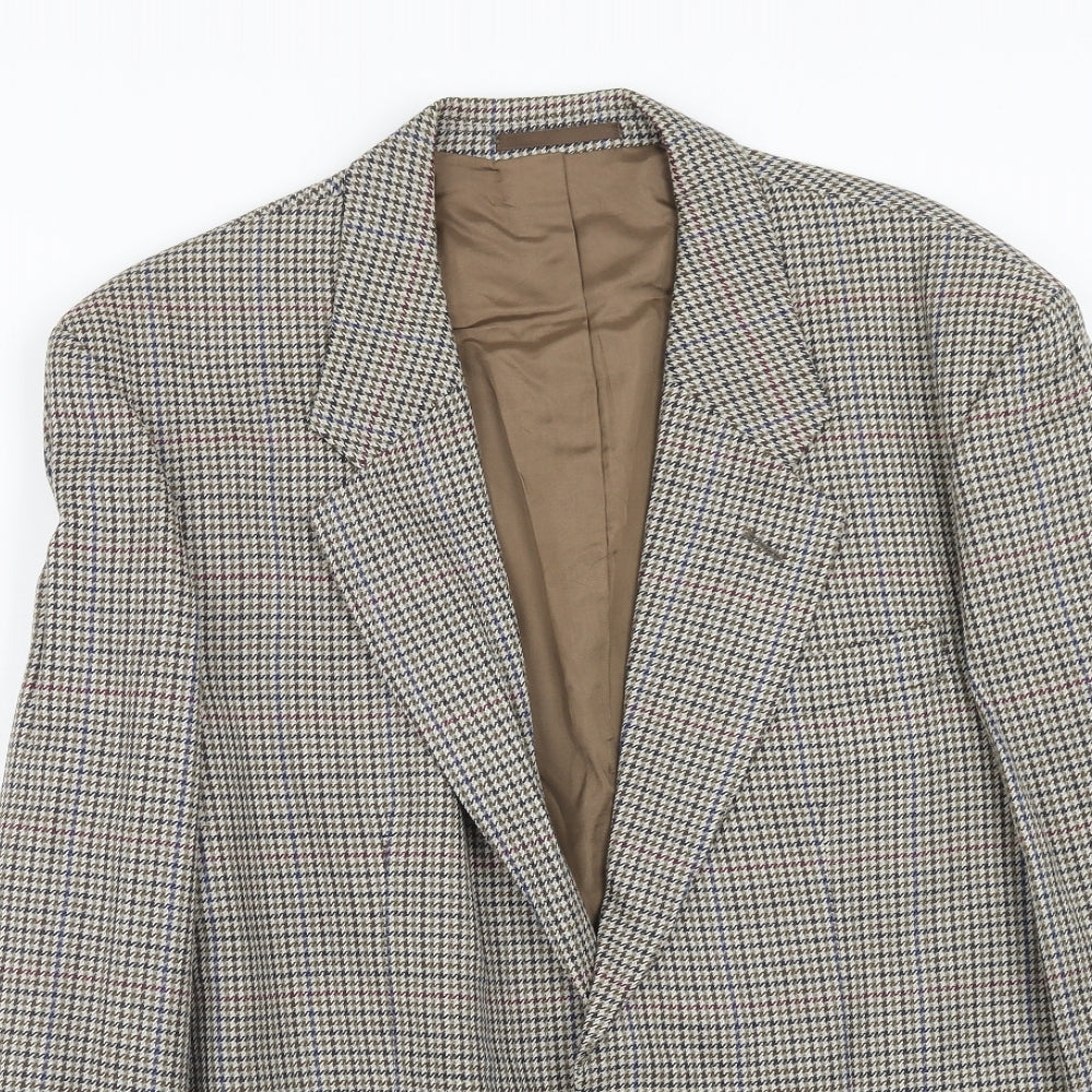 Mens UK Size 40 Classic Regular Brown Suit Jacket