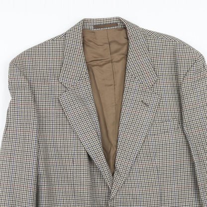 Mens UK Size 40 Classic Regular Brown Suit Jacket