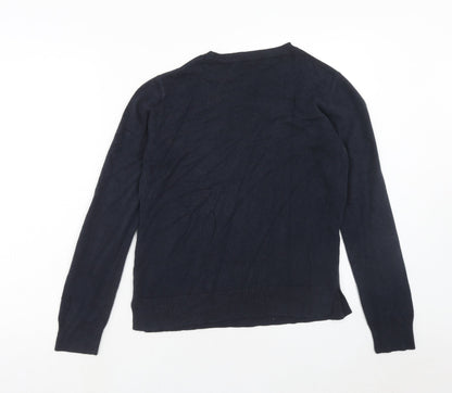 Womens UK Size 14 Marks and Spencer Blue Pullover Jumper