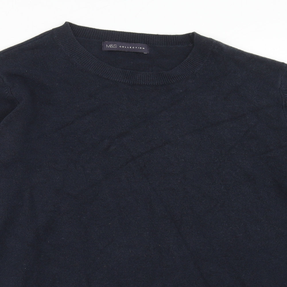 Womens UK Size 14 Marks and Spencer Blue Pullover Jumper