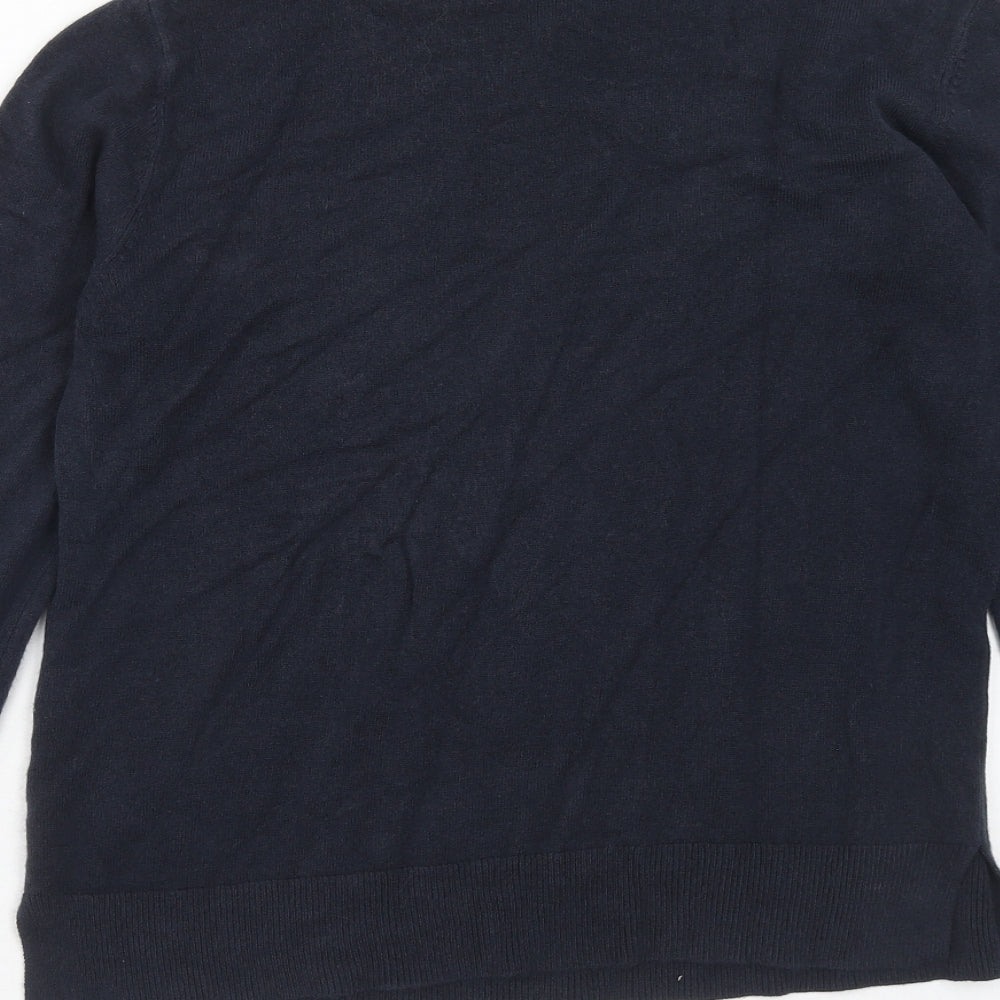 Womens UK Size 14 Marks and Spencer Blue Pullover Jumper