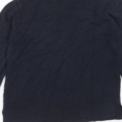 Womens UK Size 14 Marks and Spencer Blue Pullover Jumper