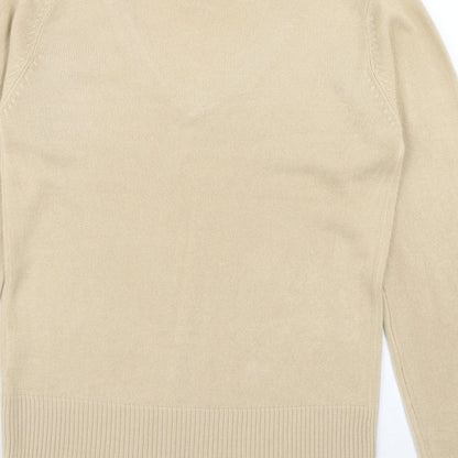 Womens UK Size S EA Beige Pullover Jumper