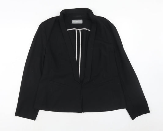 Marks and Spencer Womens Black Polyacrylate Fibre Jacket Suit Jacket Size 16