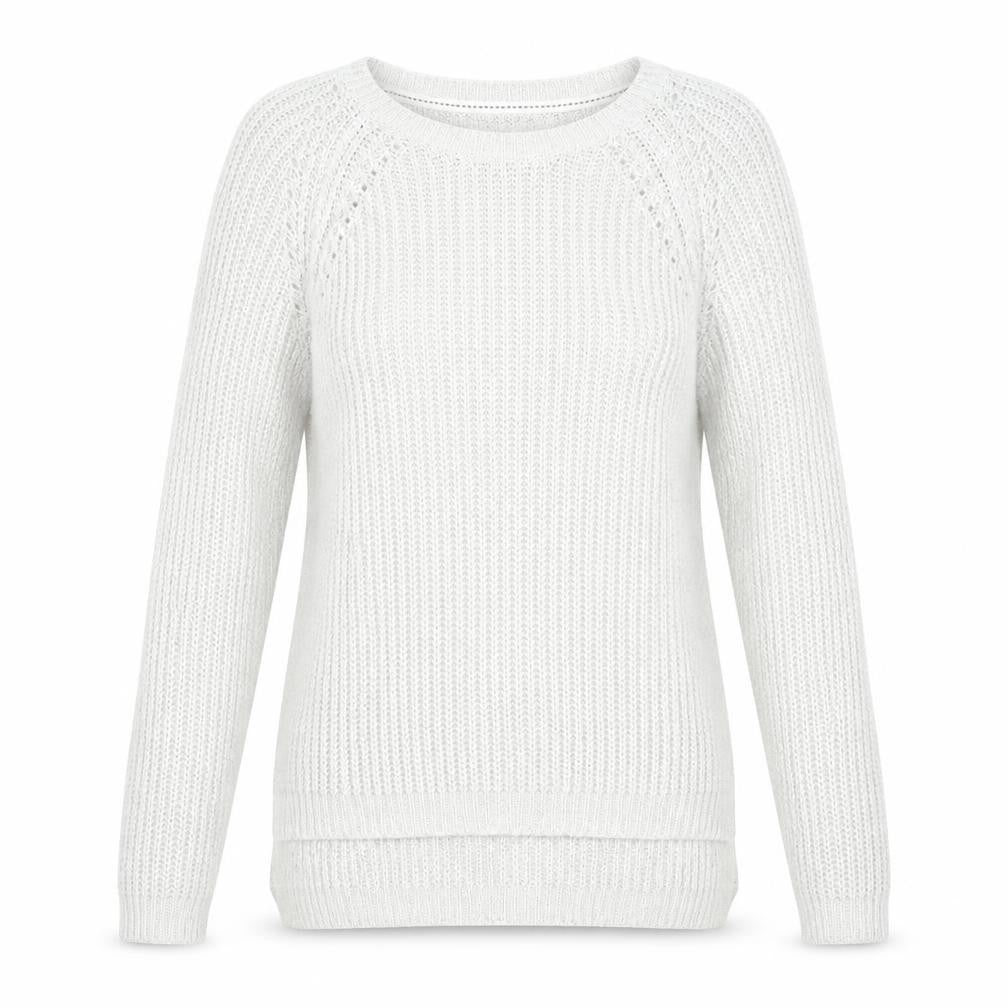 Womens UK Size S Papaya Grey Pullover Jumper