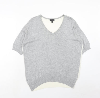 Womens UK Size 10 Topshop Grey Pullover Jumper