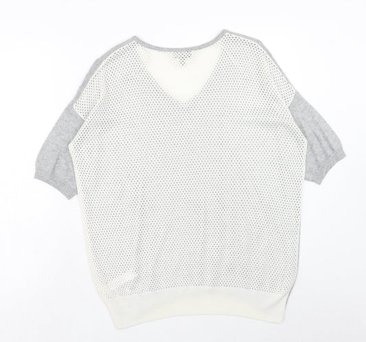 Womens UK Size 10 Topshop Grey Pullover Jumper