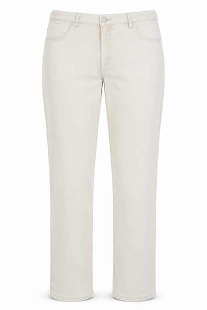 BE XLEYS Womens Beige Cotton Straight Jeans Size 38 in Regular Zip