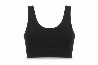 Womens UK Size S Stradivarius Black Cropped Tank