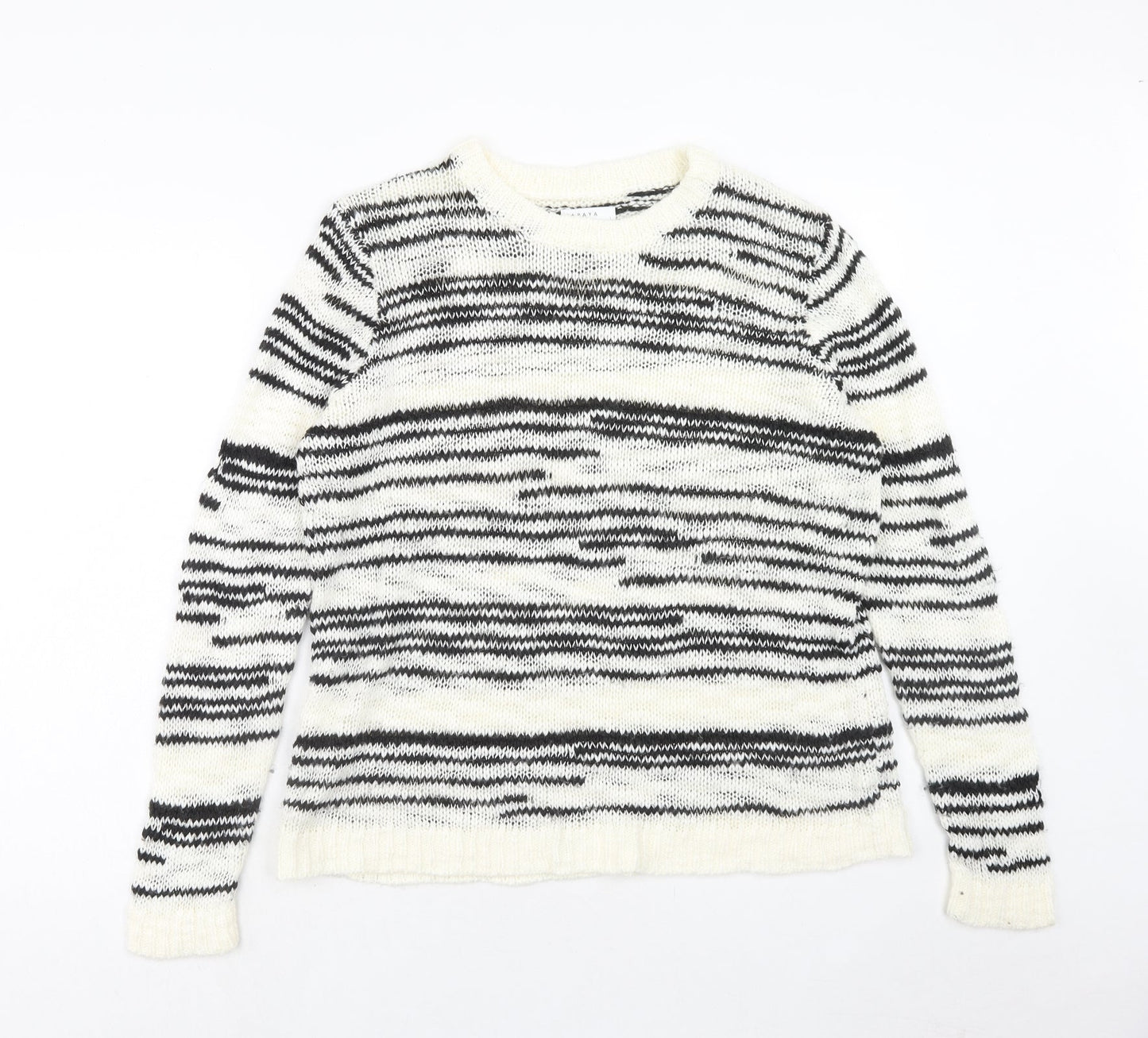 Womens UK Size L PAPAYA White Pullover Jumper