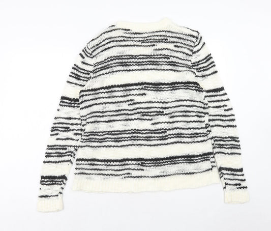 Womens UK Size L PAPAYA White Pullover Jumper