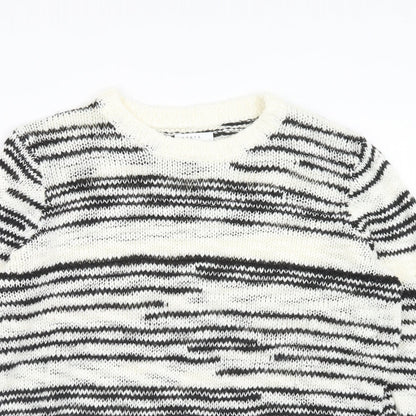 Womens UK Size L PAPAYA White Pullover Jumper