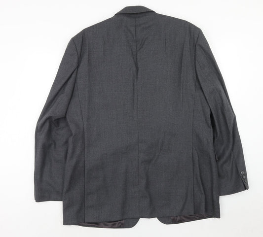 Mens UK Size 44 Label Regular Grey Suit Jacket