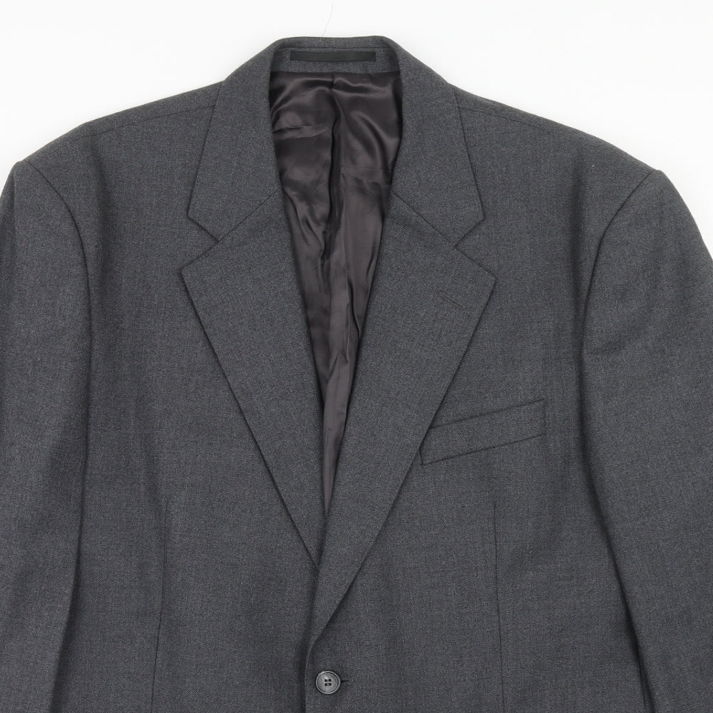 Mens UK Size 44 Label Regular Grey Suit Jacket
