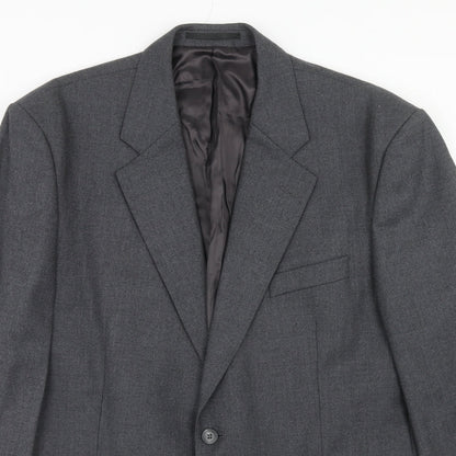 Mens UK Size 44 Label Regular Grey Suit Jacket