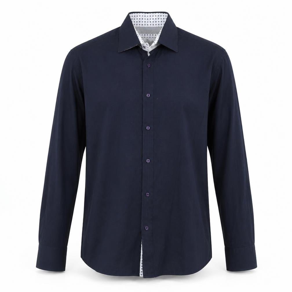 Mens UK Size 16.5 Spitalfields Blue  Button-Up Long Sleeve Casual Shirt
