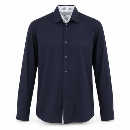 Mens UK Size 16.5 Spitalfields Blue  Button-Up Long Sleeve Casual Shirt