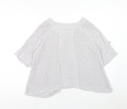 Womens UK Size 20 Evie Grey Cardigan Jumper