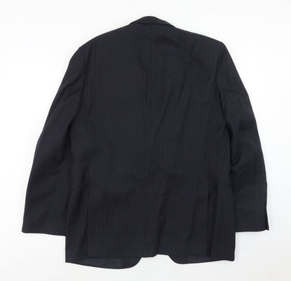 Mens UK Size 42 st Michael Regular Blue Suit Jacket