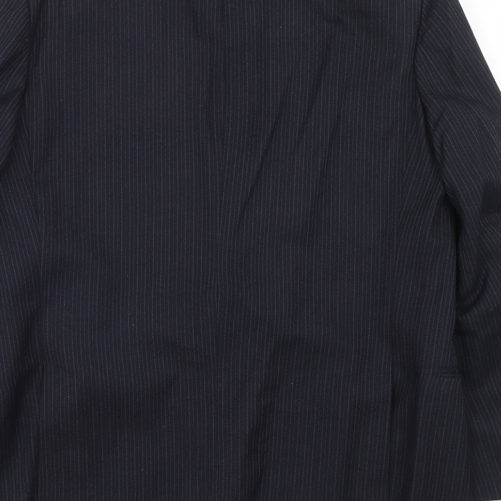 Mens UK Size 42 st Michael Regular Blue Suit Jacket