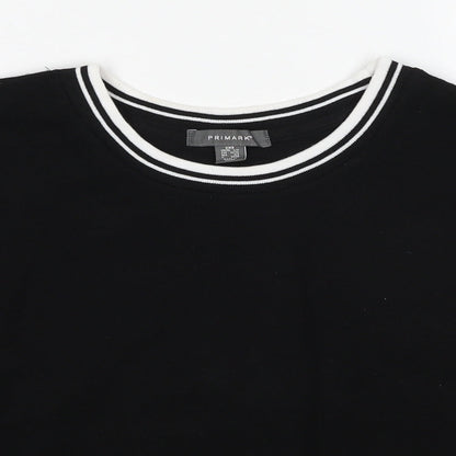 Primark Womens Black Polyester Pullover Sweatshirt Size 4 Pullover - Size 4-6