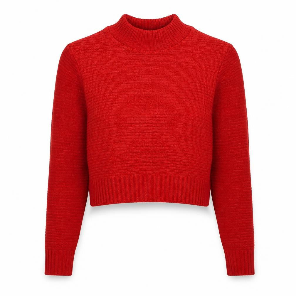 Womens UK Size S PRETTYLITTLETHING Red Pullover Jumper