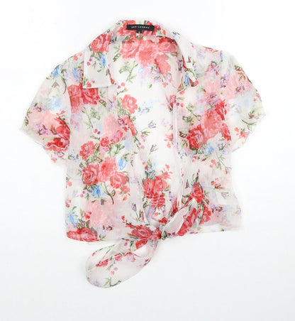 Womens UK Size S QED London Multicoloured Basic Blouse